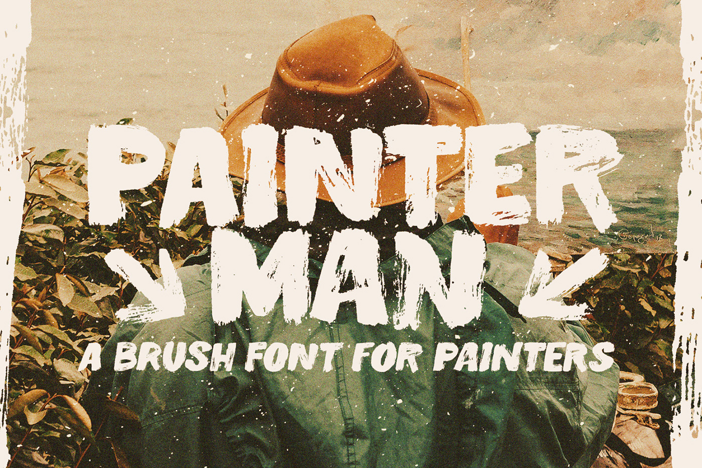 Beispiel einer Painterman Brush-Schriftart